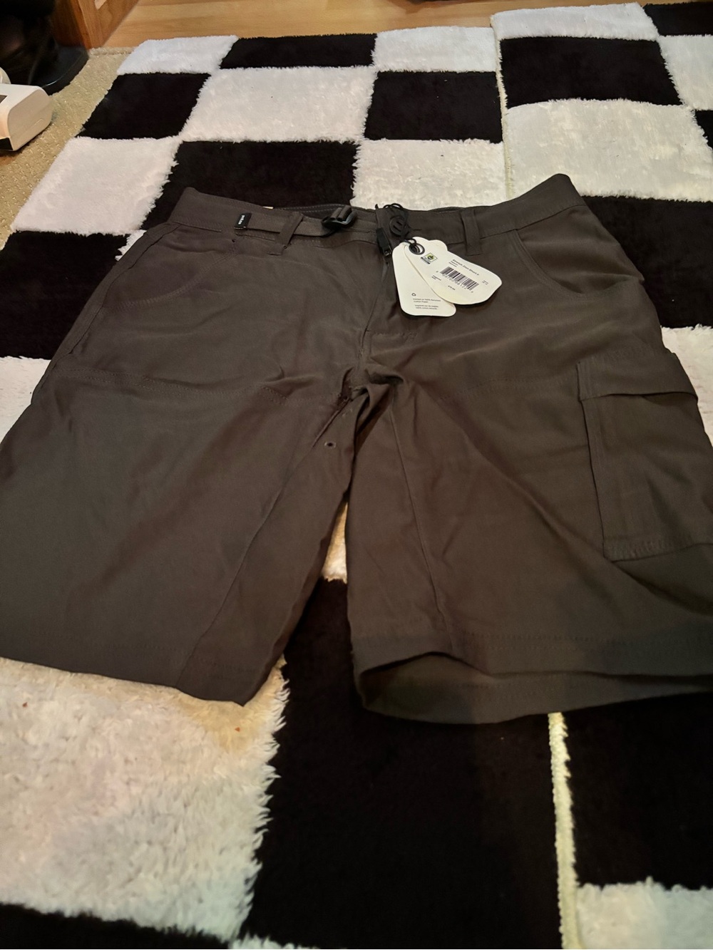 Prana Stretch Zion Short II in Dark Olive